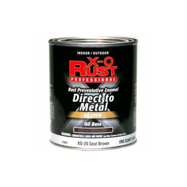 General Paint Interior/Exterior Paint, Gloss, Oil Base, Seal Brown, 1 qt 379628 - main